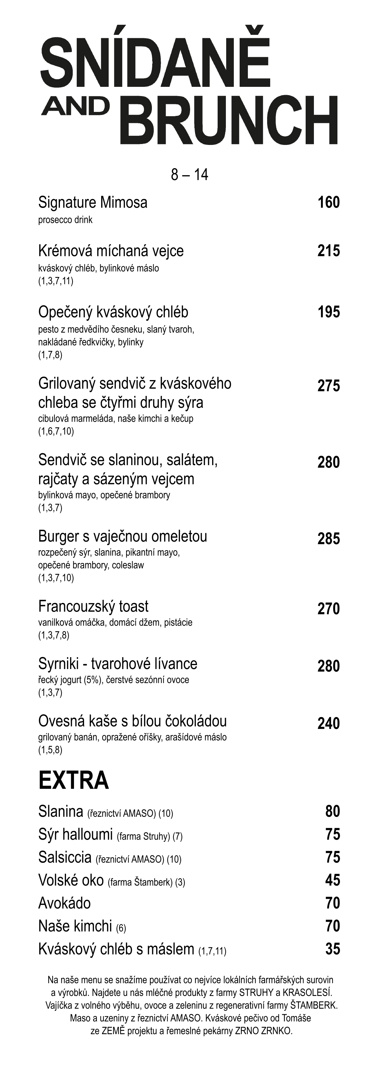 Jídelní lístek